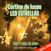 🌟 Cortina de Luces LED con Estrellas: ¡NAVIDAD! 🌟